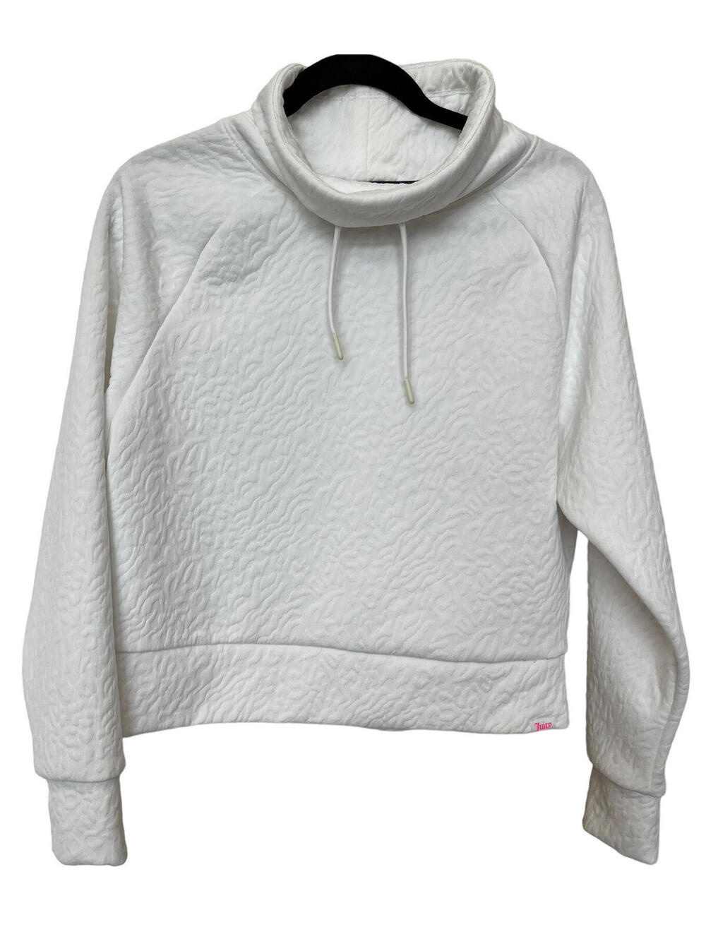 Juicy Couture top/pull over white size Small Womens Sport Quilted